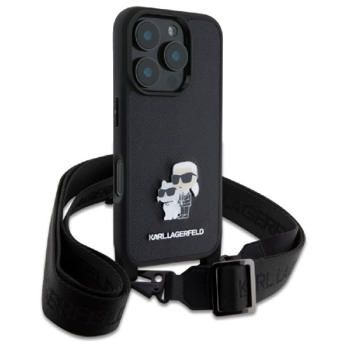 ΘΗΚΗ ΚΙΝΗΤΟΥ KARL LAGERFELD KLHCP16XSAKCPBK SAFFIANO BLACK ΓΙΑ IPHONE 16 PRO MAX